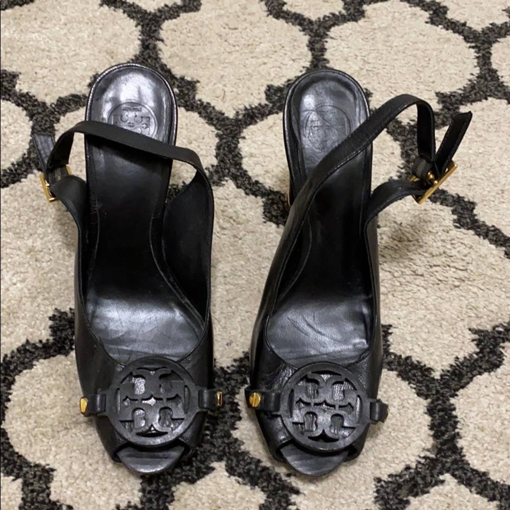 Tory Burch Black Slingback Heels Size 7
